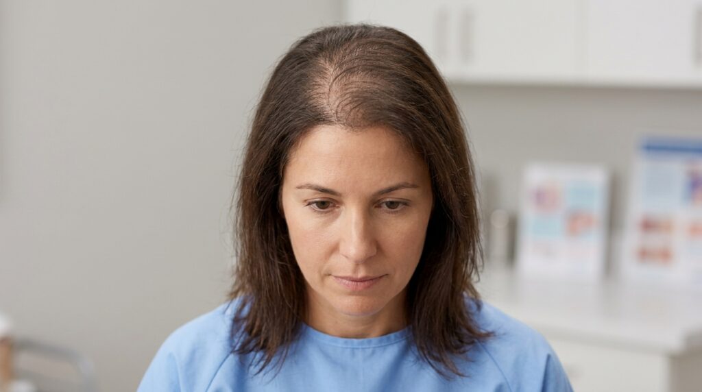 Female scalp diffuse