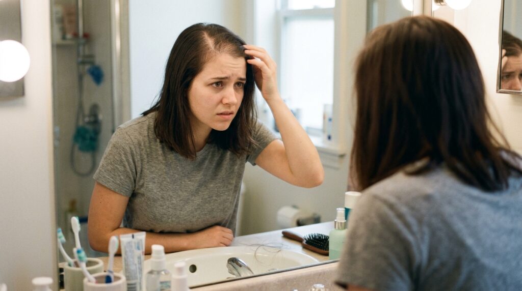 Hair fall problem affecting mental well-being and confidence