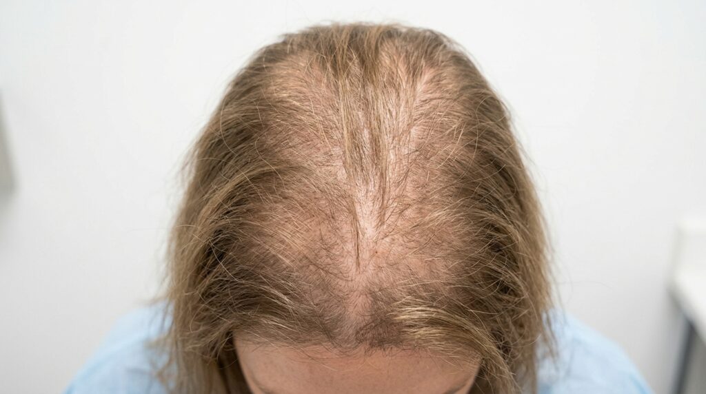 telogen effluvium diffuse hair shedding